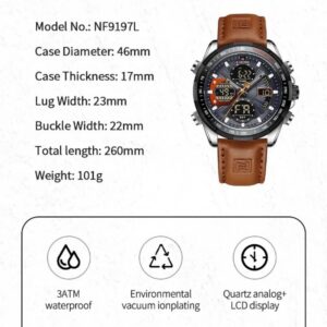 Naviforce 9197 L - Brown Black | Rovelle