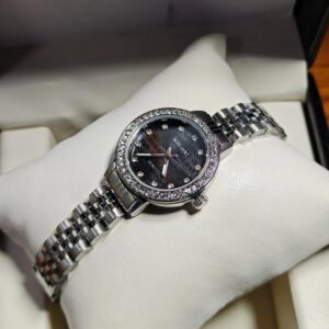 Soloni 1038 For Women - Silver Black With Premium Box | Rovelle