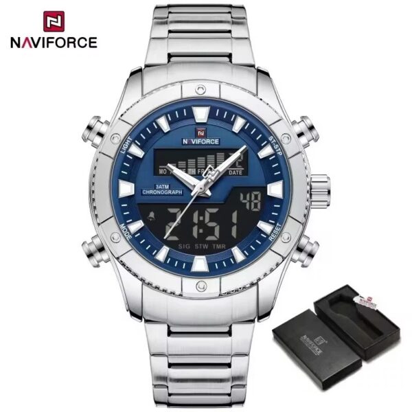 Naviforce 9259 - Silver Blue Naviforce 9259 - Silver Blue | Rovelle