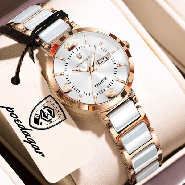 POEDAGAR 507 Women's Watch - Rose White POEDAGAR 507 Women's Watch - Rose White | Rovelle