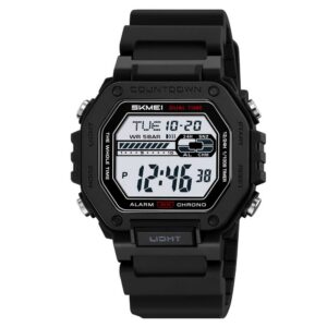 Skmei 2523 Silicone strap Men - Black White | Rovelle