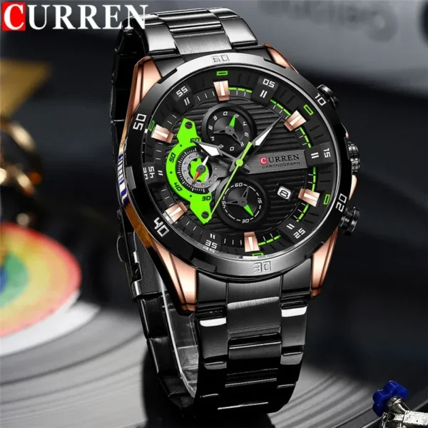 Curren 8402 - Rose Gold Black Curren 8402 - Rose Gold Black | Rovelle