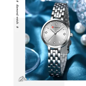 Curren 9106 Ladies Watch - Silver | Rovelle