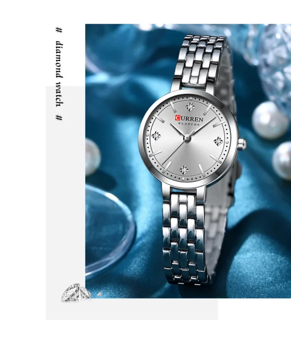 Curren 9106 Ladies Watch - Silver | Rovelle