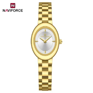 NAVIFORCE 5081 Ch Women Watch - Gold White | Rovelle