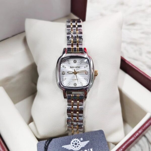Soloni 1041 For Women - Silver Gold White With Premium Box Soloni 1041 For Women - Silver Gold White With Premium Box | Rovelle