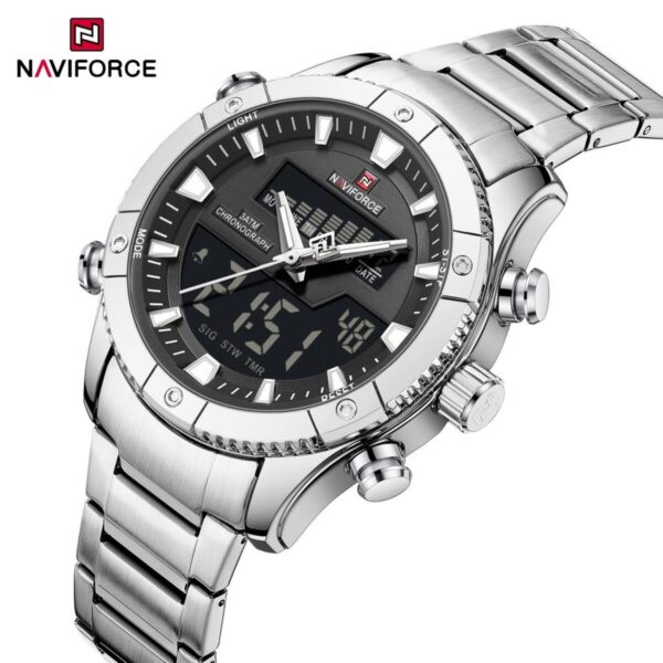 Naviforce 9259 - Silver Black | Rovelle