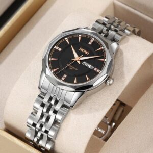 Skmei 9264 For Women - Silver Black | Rovelle