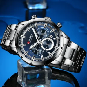 Curren 8355 - Silver Blue | Rovelle