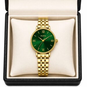Oliya 5209 Ladies Watch -Gold Green | Rovelle