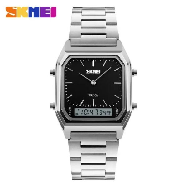 Skmei 1220 CH For Men - Silver Black Skmei 1220 CH For Men - Silver Black | Rovelle