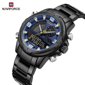 Naviforce 9257 For Men - Black Blue | Rovelle