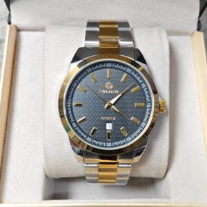 Soloni 1009 For Men - Silver Gold Black With Premium Box | Rovelle