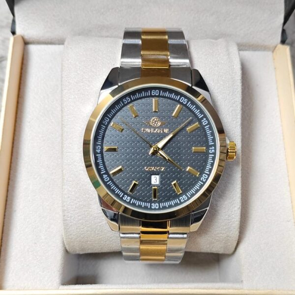 Soloni 1009 For Men - Silver Gold Black With Premium Box Soloni 1009 For Men - Silver Gold Black With Premium Box | Rovelle