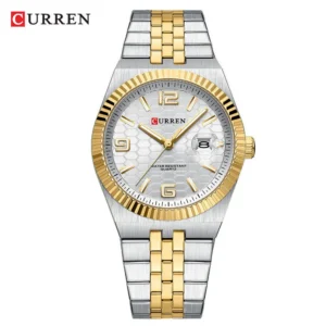 Curren 8498 For Men - Silver Gold White | Rovelle