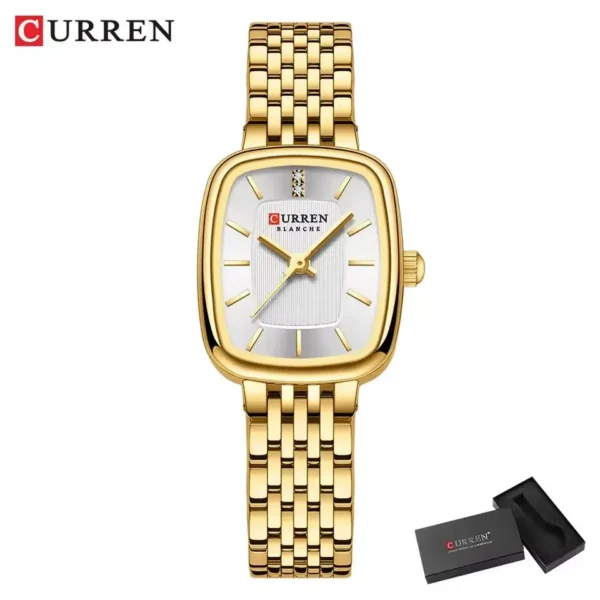 Curren 9093 For Women - Gold White | Rovelle