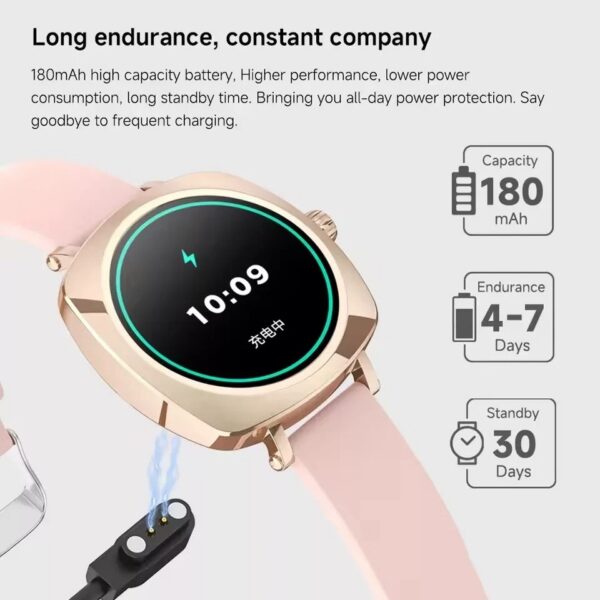 Valdus VL40 Pro AMOLED Calling Ladies Smart Watch - Pink | Rovelle
