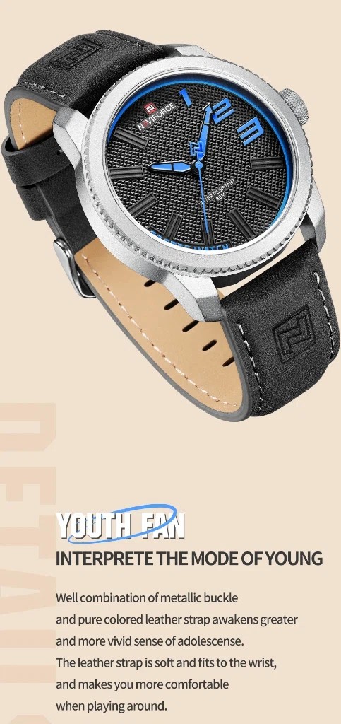 Naviforce 9202 L - Black Blue | Rovelle