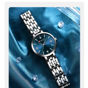 Curren 9106 Ladies Watch - Silver Blue | Rovelle