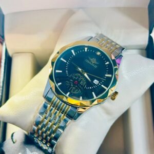 Soloni 1018 CH For Men - Silver Gold Black With Premium Box | Rovelle
