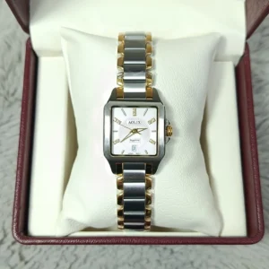 Aolix 9198 Women Watch - Silver Gold White | Rovelle