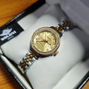 Soloni 1038 For Women - Silver Gold With Premium Box | Rovelle