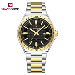 Naviforce - 9266 Silver Gold Black for Men | Rovelle