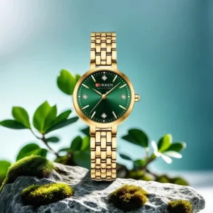 Curren 9106 Ladies Watch - Gold Green | Rovelle