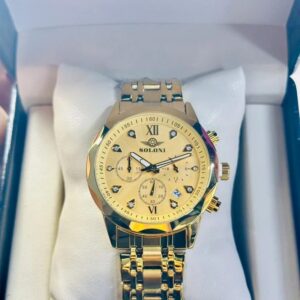 Soloni 3002 For Men - Gold With Premium Box | Rovelle