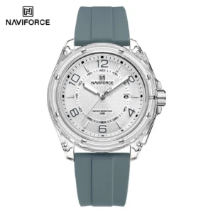 NAVIFORCE 6119 T For Men - Silver Gray White | Rovelle