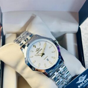 Soloni 1007 For Men - Silver White With Premium Box | Rovelle