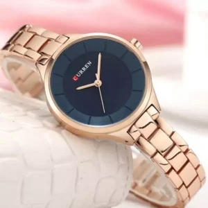 Curren 9015 Women - Rose Gold Blue | Rovelle