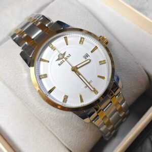 Soloni 1021 M For Men - Silver Gold White With Premium Box | Rovelle