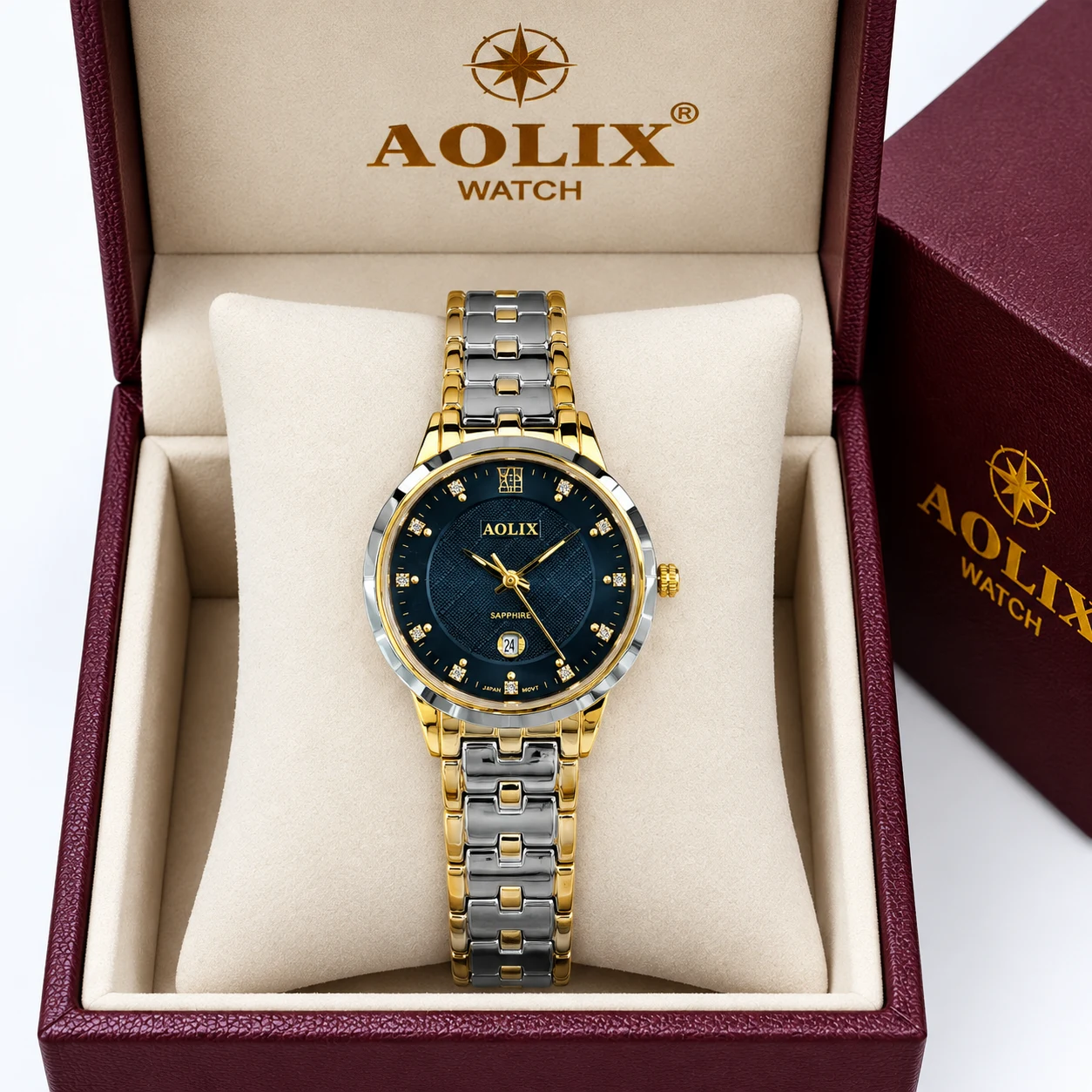 Aolix 6827 CH Women Watch - Silver Gold Black