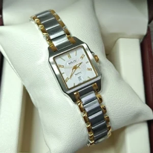 Aolix 9198 Women Watch - Silver Gold White | Rovelle