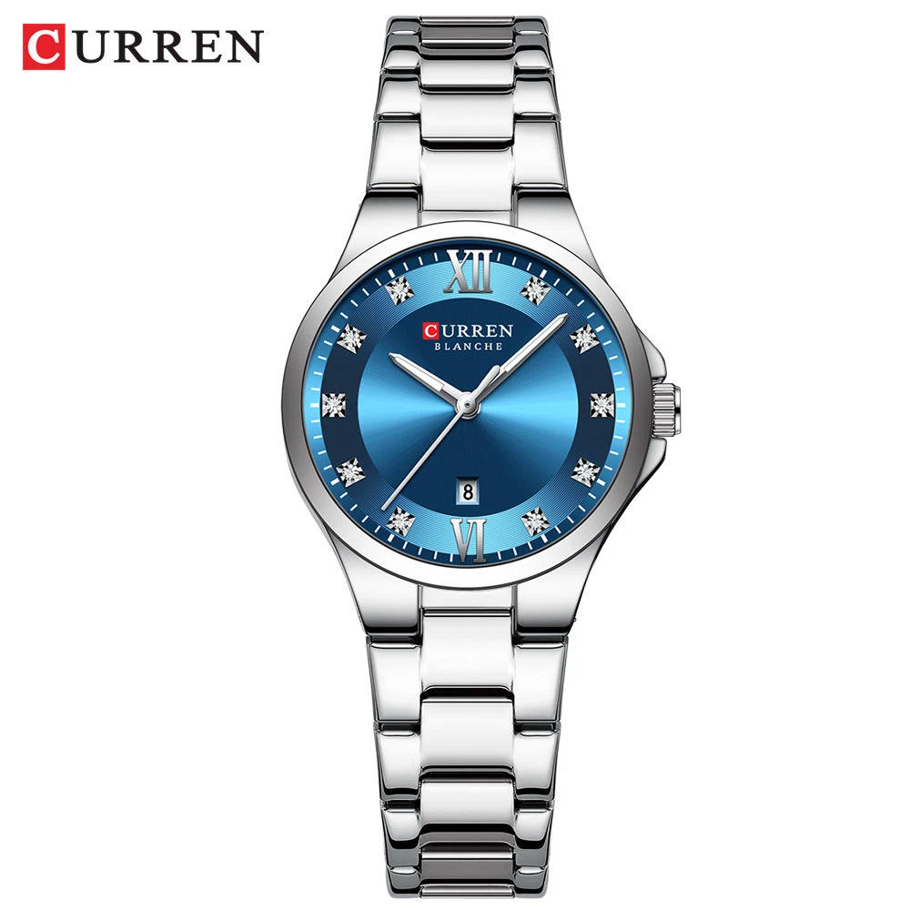 Curren 9107 Ladies Watch - Silver Blue