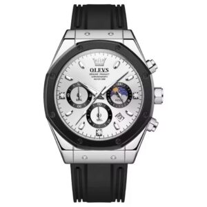 Olevs 9911 For Men - Black white | Rovelle