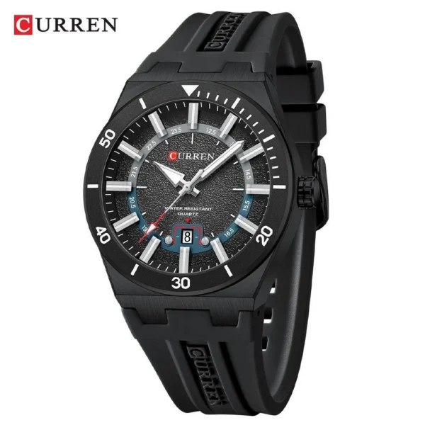 Curren 8491 For Men - Black | Rovelle