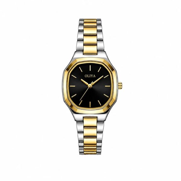 Oliya 831 Ladies Watch - Silver Gold Black | Rovelle