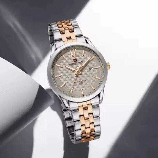 Naviforce 9255 For Men - Silver Rose Gray Naviforce 9255 For Men - Silver Rose Gray | Rovelle