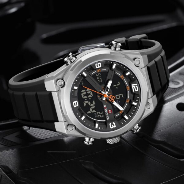 Naviforce 9265T - Silver Black | Rovelle