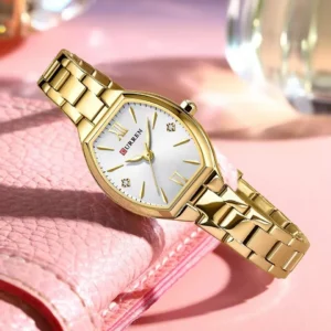 Curren 9112 Ladies Watch - Gold White | Rovelle