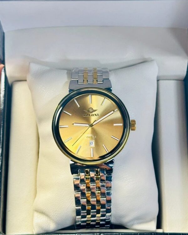 Soloni 1031 For Men - Silver Gold With Premium Box Soloni 1031 For Men - Silver Gold With Premium Box | Rovelle