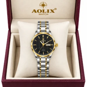 Aolix 9189 Women Watch - Silver Gold Black | Rovelle