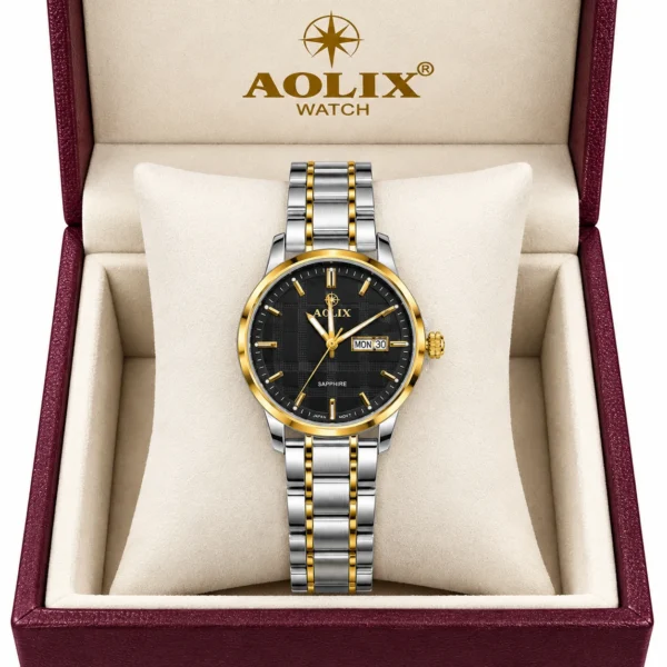 Aolix 9189 Women Watch - Silver Gold Black Aolix 9189 Women Watch - Silver Gold Black | Rovelle