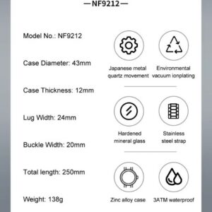 Naviforce 9212 CH - Silver Gold | Rovelle
