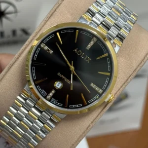 Aolix 9183 Men's Watch -Silver Gold Black | Rovelle