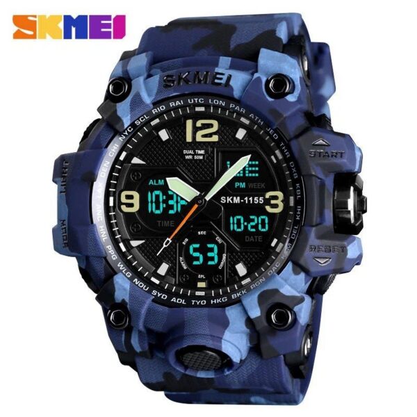 Skmei 1637 Men's Sport Watch- Black Blue Skmei 1637 Men's Sport Watch- Black Blue | Rovelle