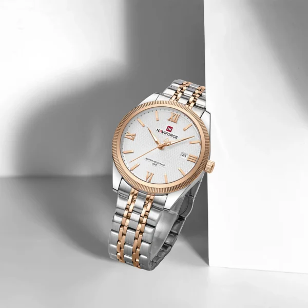 Naviforce - 9282 Silver Rose For Men | Rovelle