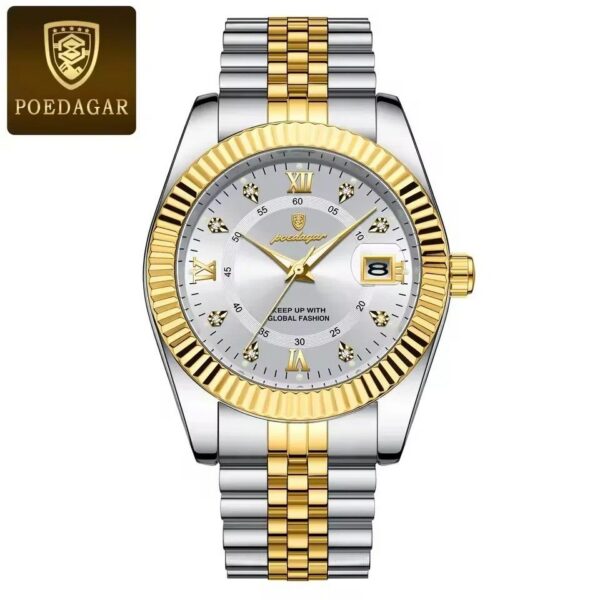 Poedagar 910 CH For Men - Gold White | Rovelle